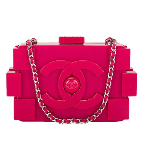 chanel lego block clutch price|Chanel pink Lego bag.